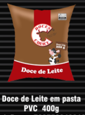 Doce de Leite em Pasta PVC 400 g Bisnaga