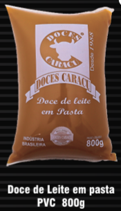 Doce de Leite em Pasta PVC 800 g Bisnaga