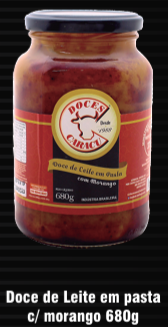 Doce de Leite em Pasta c/ Morango Pote 680 g