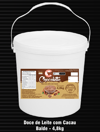 Doce de Leite c/ Cacau 4,8 kg Balde