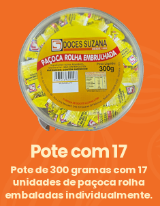 Paçoca Rolha Ind. 300g c/ 17 Uind.