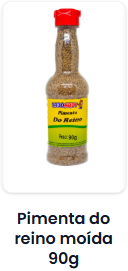 Pimenta do Reino Moída 90 g
