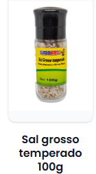 Moedor de Sal Grosso Temperado 100 g