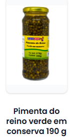 Pimenta do Reino Verde em Conserva 370 g / 190 g