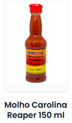 Molho de Pimenta Carolina Reaper 150 ml