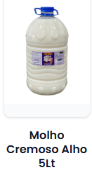 Molho de Alho Cremoso 5 lts