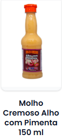 Molho de Alho c/ Pimenta 150 ml