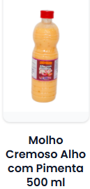 Molho de Alho c/ Pimenta 500 ml