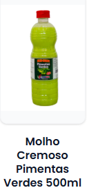 Molho de Pimenta Verde Cremoso 500 ml