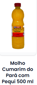 Molho de Pimenta Cumarim Pará c/ Pequi 500 ml