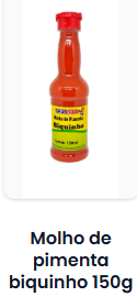 Molho de Pimenta Biquinho 150 ml