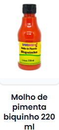 Molho de Pimenta Biquinho 220 ml