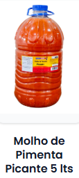 Molho de Pimenta Picante 5 lts