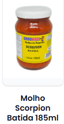 Molho Batido de Pimenta Scorpion 185 ml
