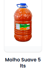 Molho de Pimenta Suave 5 lts