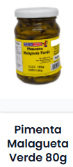 Pimenta Malagueta Verde 160 gr / 80 gr