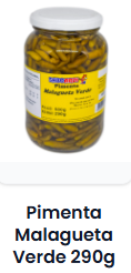 Pimenta Malagueta Verde 580 G /290 G