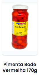Pimenta Bode Vermelha 340 gr / 170 gr