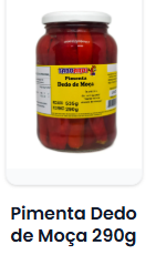 Pimenta Dedo de Moça 535 g / 290 g