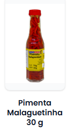 Pimenta Malaguetinha 70 g / 30 g