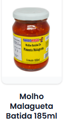 Molho Batida de Pimenta Malagueta 185 ml