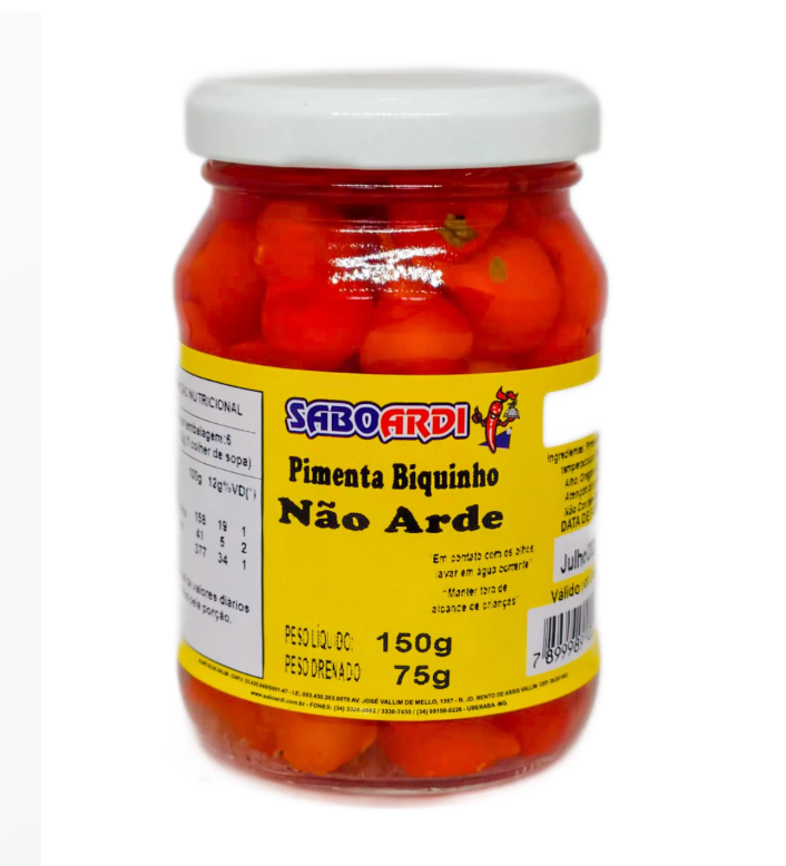 Pimenta Biquinho 150 g / 75 g