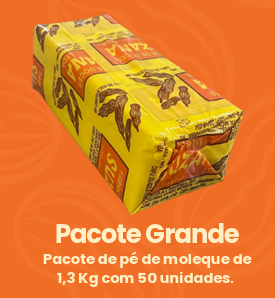 Pé de Moleque 1.300 g 50 Unid.